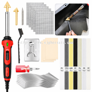 Plastic Welding Repair Kit with Welding Iron & Plastic Rods | MAC-PWM-IRON