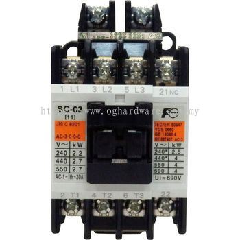 MAGNETIC CONTACTOR BRAND: FUJI SC-03 110V
