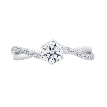 Castiel Angel Pave Engagement Ring