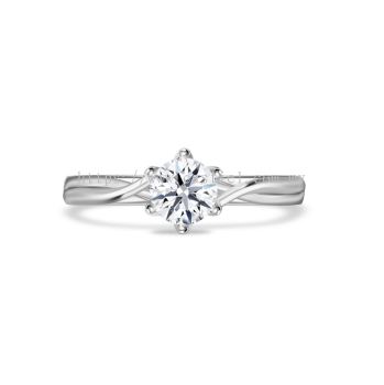 Castiel Serene Twist Solitaire Engagement Ring