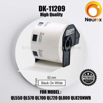 (READY STOCK) Label Film Tape DK11209 QL550 QL570 QL700 QL720 QL800 QL820NWB ( 11209 / DK-11209 / DK 11209 )