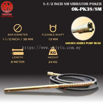 OKIYIO VIBRATOR POKER 38mm x 8m (HEAVY DUTY)