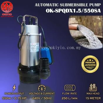 OKIYIO Auto Submersible Pump 550w (Clean Water)