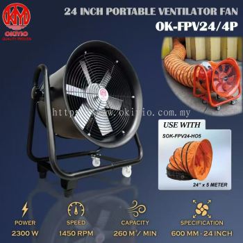 OKIYIO 24" HIGH SPEED VENTILATOR FAN