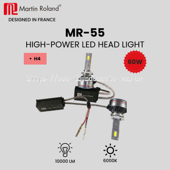 MARTIN ROLAND MR-55 60W H4 HIGH-POWER LED HEAD LIGHT  6000K