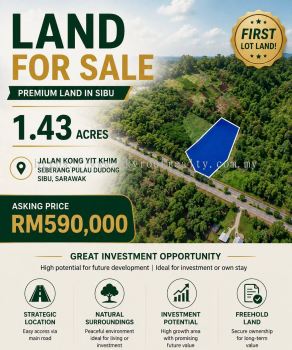 Sibu �ƽ�ض����س���  Jalan Kong Yit Khim Land for Sale