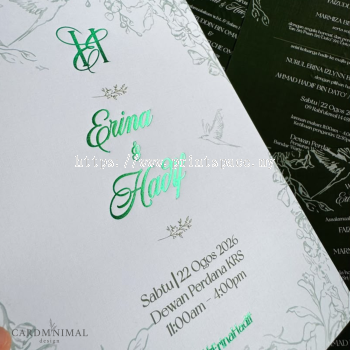 Wedding Card Hot Stamping