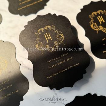 Wedding Card Die Cut Shape