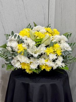 Condolences Flower Baskets  CB09 (One Sided View)