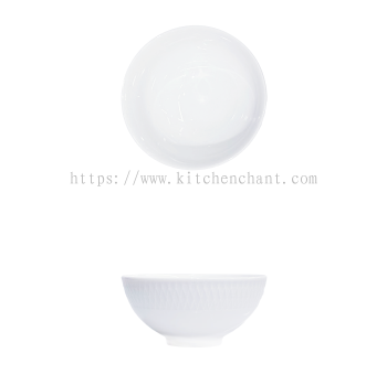 YGB-5'' -Houndstooth-small-foot-bowl-月光白5-千鸟格小脚碗