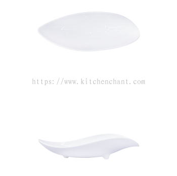 YGB-10'' -long-dish-月光白-10-长条碟