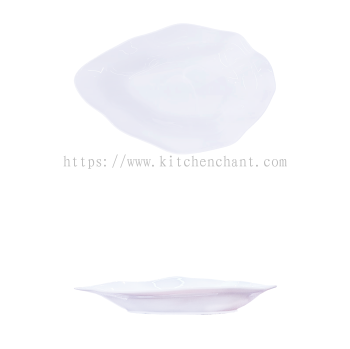 YGB-20'' -haiyi-dan-shape-sashimi-bowl-月光白-20-海逸旦形刺身碗