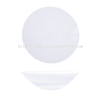 YGB-9'' -special-shape-shallow-bowl-月光白9-盛世异形浅碗
