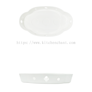 JY-BT-20'' Ruyi Wide Edge Oval Plate Stove Base 20 如意宽边椭圆盘炉座