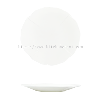 JY-BT-10'' Origami Lace Shallow Dish 10 折纸花边浅盘