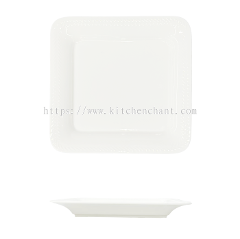 YX-BC-9'' Wheat Ear Square Shallow Dish 9 麦穗四方浅盘