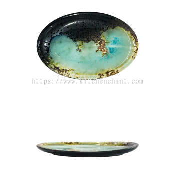 ZYF-WCS-10-Thick-rimed-Fish-Plate-五彩石-10-厚边鱼盘