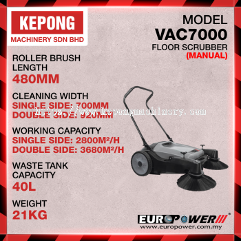 Euro X floor scrubber VAC7000 (manual)