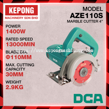 DCA AZE110S marble cutter 4"