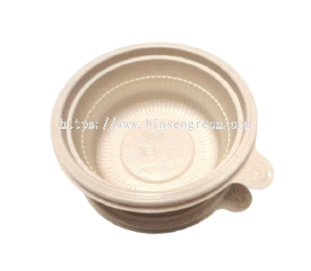Binsen Green 350ml Rice Husk Bowl (GQH-Y350) (60% Rice Husk)