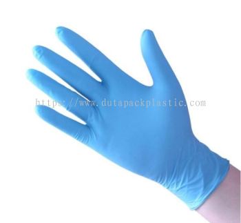 NITRILE GLOVE <BLUE> - MEDIUM -