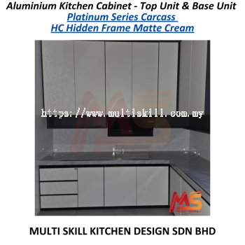 Aluminium Kitchen Cabinet Top Unit & Base Unit Platinum Series 