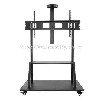 Y900 超重型移动电视推车支架 适用于50"-150"电视  360°旋转轮  承重150kg  VESA 1200x600mm