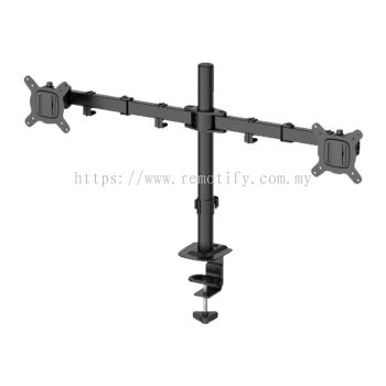 PM100 ˫��ʾ������֧�� ������14"-32"��ʾ��  �ɵ���ȫ��̬����֧��  360����ת  VESA 100x100