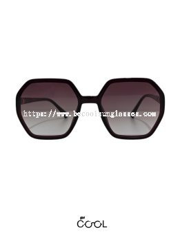 Be Cool Mayjune Dark Maroon Sunglasses,Rose Gold Metal Piece 2tone Maroon 70%