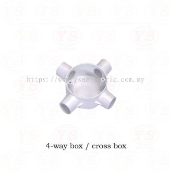 PVC Pipe 4 Way Box / Cross Box Fitting