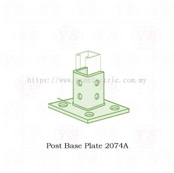 Unistrut Channel Post Base Plate 2074A