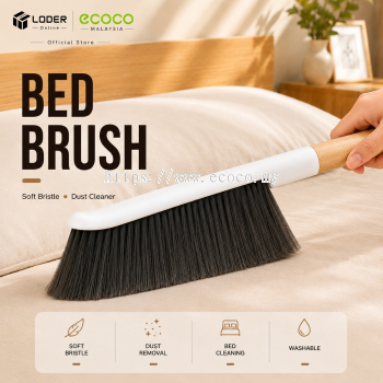 LODER ECOCO Bed Brush Long Handle Soft Bristle Dust Cleaner Washable Gap Cleaning Brush for Mattress Sofa Carpet Home
