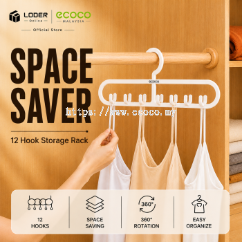 LODER ECOCO Space Saving Hanger Multi Layer Clothes Hanger Closet Organizer Wardrobe Storage Hanger