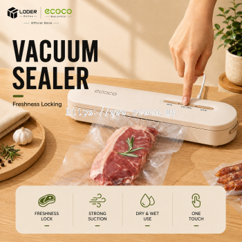 LODER ECOCO Vacuum Sealer Food Sealer Vacuum Packing Machine Food Preservation Sealing Machine 60kPa