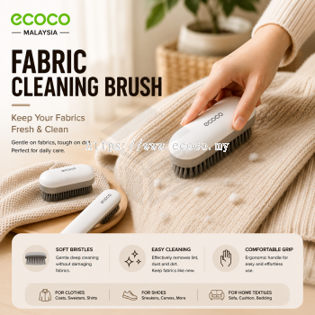LODER ECOCO Long Handle Shoe Brush Lint Remover Clothes Fabric Brush for Sofa Carpet Bed Pet Hair