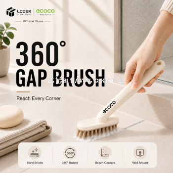 LODER ECOCO 360° Gap Brush Rotating Cleaning Brush Corner Groove Brush Sink Faucet Bathroom Kitchen Cleaner