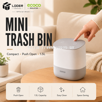 LODER ECOCO Mini Trash Bin Desktop Trash Bin Table Waste Bin Small Garbage Dustbin Home Office Bathroom Kitchen
