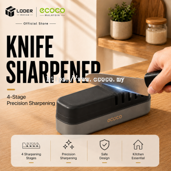 LODER ECOCO 4 Stage Knife Sharpener Tungsten Ceramic Kitchen Knife Grinder Precision Sharpener