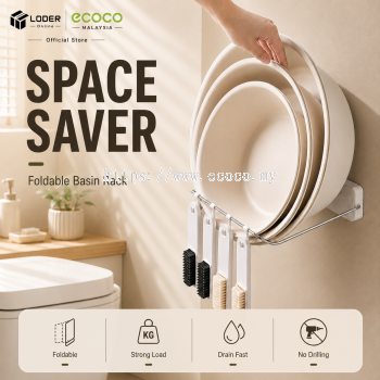 LODER ECOCO Foldable Wash Basin Portable Collapsible Laundry Basin Space Saving Water Bucket