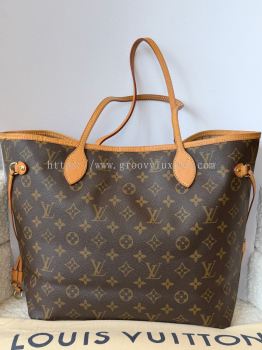 Preloved Excellent LV Neverfull MM Monogram Canvas ToteBag without Pouch S260604-07