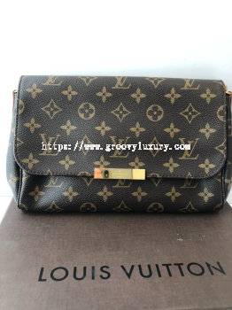 Preloved Excellent LV Favorite MM Monogram Canvas Handbag with minor scratches on hardware SBO260604-01