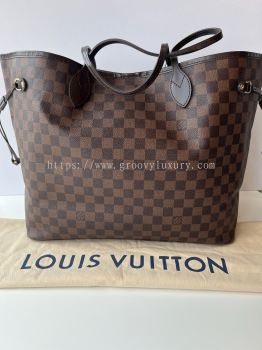 Preloved Excellent Louis Vuitton Neverfull GM Damier Ebene Tote Bag without pouch S260309-05
