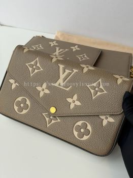 Preloved LV Pochette Félicie Monogram Empreinte Leather