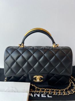 Preloved Excellent  Chanel Mini Rectangular Lambskin GHW SBO260715-07