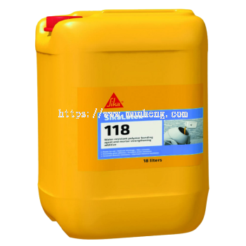 SikaLatex®-118 Water-resistant polymer bonding agent and mortar-strengthening additive