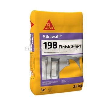 SikaWall®-198 Finish 2-in-1 High performance, cementitious finish skimcoat for internal and external wall