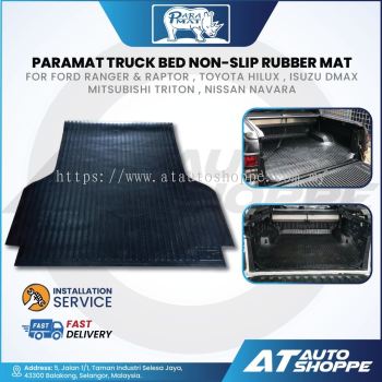 Paramat Truck Bed Non-Slip Rubber Mat For Ford Ranger Raptor Toyota Hilux Isuzu Dmax Triton