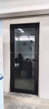 Aluminium Glass Swing Door at Skudai JB