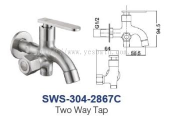 SWS-304-2867C  Two Way Tap - SUS304