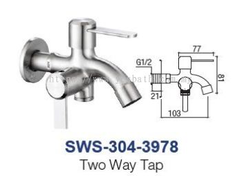 SWS-304-3978  Two Way Tap - SUS304